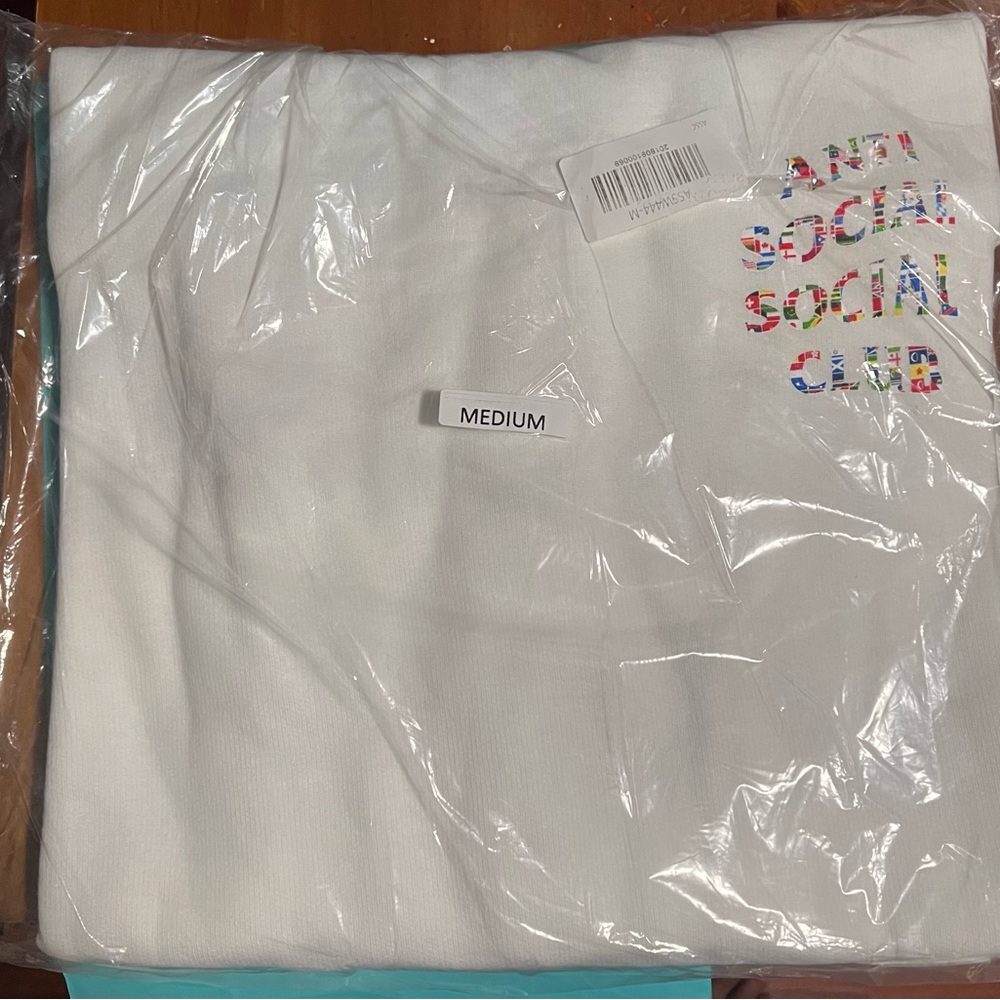Anti Social Social Club Flag Hoodie Size Medium NEW